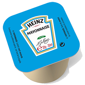 Jasa Internacional. Heinz. Tarrina Monodosis Mayonesa