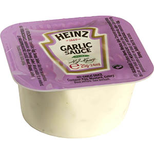 Jasa Internacional. Heinz. Tarrina Monodosis Salsa de Ajo