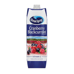 Jasa Internacional. Ocean Spray. Crabberry & Blackcurrant Juice