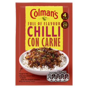 Jasa Internacional. Colman’s. Chili con carne