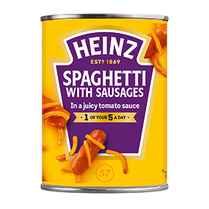 Jasa Internacional. Heinz. Spaghetti with sausages 400g