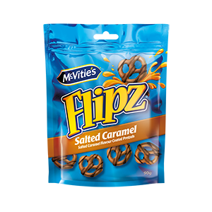 Jasa Internacional. McVitie’s. Flipz Pretzels Chocolate Con Leche Y Caramelo Salado