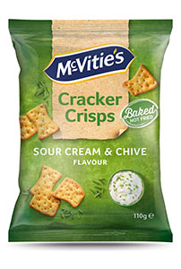 Jasa Internacional. McVitie’s. Cracker Crisps Sour Cream & Chive