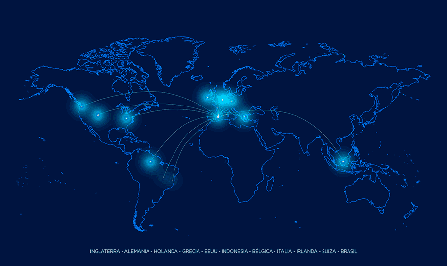 Mapa distribución Jasa Internacional