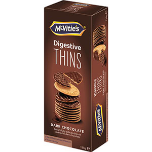 Jasa Internacional. McVitie’s. Digestive Thins Dark Chocolate
